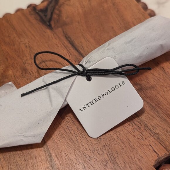 Anthropologie Spindle-Edge Mini Cheese Board & Knife - Picture 7 of 7